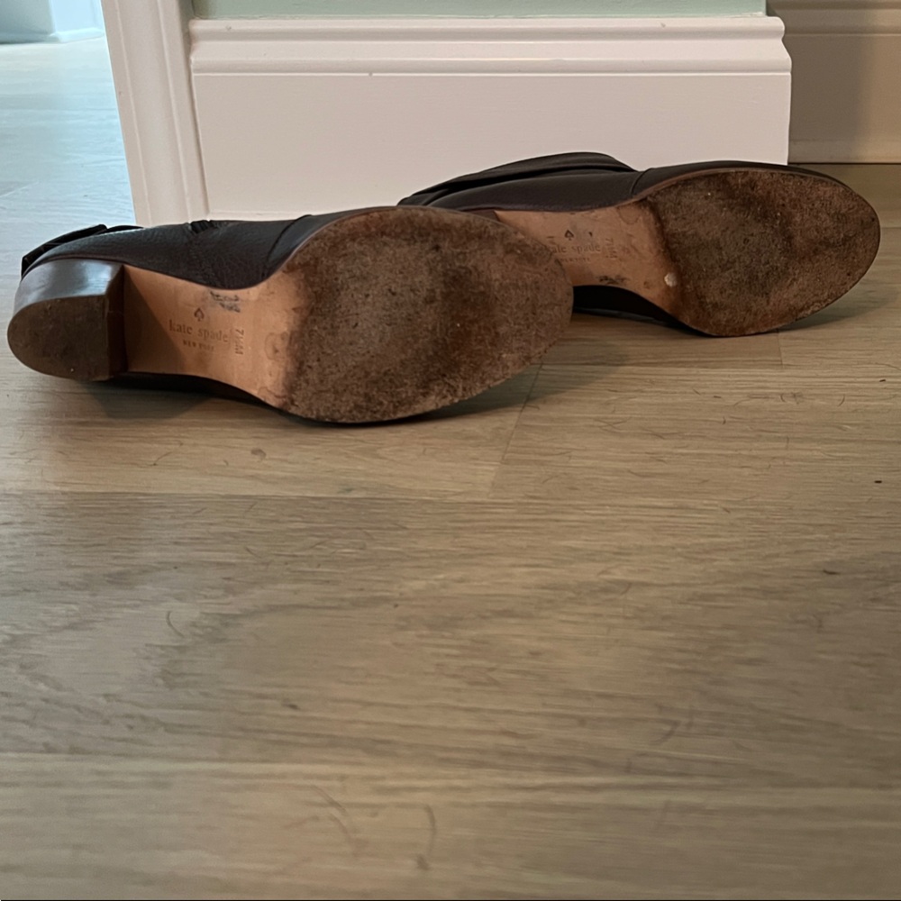 Brown Leather Ankle Boots - Kate Spade - Picture 3 of 3